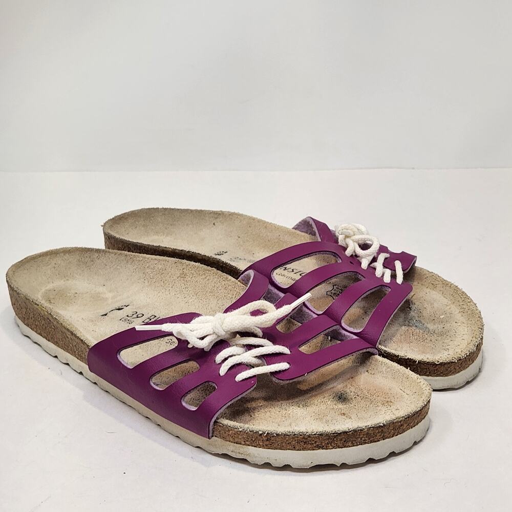 Birkenstock Novato Magenta Pink Purple Lace Up Sandal Size 39 US Women 8 Slip On